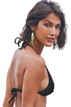 Carregar imagem no visualizador da galeria, Image 04: Lua Morena Top Top Triangulo Liso Preto