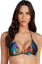 Load image into Gallery viewer, Gallery: Lua Morena Top Top Triangulo Brinco Preto