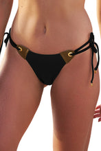 Load image into Gallery viewer, Gallery: Lua Morena Bottom Bottom Passante Liso Preto
