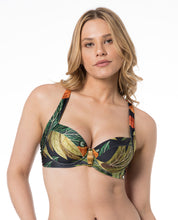 Carregar imagem no visualizador da galeria, Model Front: Lua Morena Top Top Meia Drapeada Larga Caju