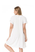 Load image into Gallery viewer, Model Back: Lua Morena Mini Dress Tunica Ilhos Off-White