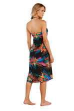 Load image into Gallery viewer, Model Back: Lua Morena Midi Dress Multiformas Argola Uv Brinco Preto