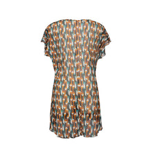 Carregar imagem no visualizador da galeria, Product Back: Lua Morena Mini Dress Saida Mini Aurum
