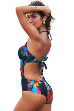 Carregar imagem no visualizador da galeria, Image 04: Lua Morena One-Piece Meia-Taca Brinco Preto