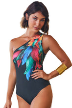 Charger l'image dans la galerie, Gallery: Lua Morena One-Piece One Shoulder Brinco Preto