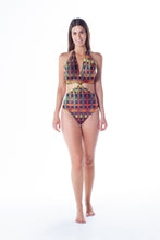 Load image into Gallery viewer, Model Front: Lua Morena One-Piece Sicilia Xingu