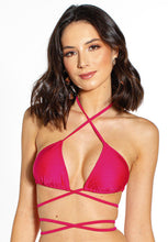 Load image into Gallery viewer, Gallery: Lua Morena Top Top Biquini Strappy Gerbera