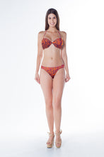 Load image into Gallery viewer, Model Front: Lua Morena Top Top Drape Turbinado Jaguar