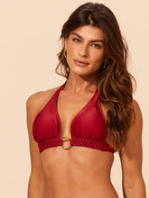 Load image into Gallery viewer, Gallery: Lua Morena Top Top Urucum Alongado-Argola-Macrame