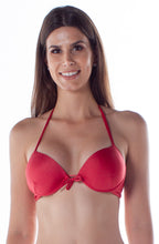 Load image into Gallery viewer, Model Front: Lua Morena Top Top Bolha Drape Ibis
