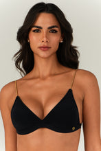 Load image into Gallery viewer, Gallery: Lua Morena Top Top Preto Triang-Corrente
