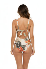 Carregar imagem no visualizador da galeria, Model Back: Lua Morena One-Piece Brisa-Tropical Maio Compressao
