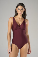 Load image into Gallery viewer, Model Front: Lua Morena One-Piece Maio Acai Halter
