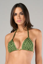 Load image into Gallery viewer, Gallery: Lua Morena Top Top Aroeira Triangulo-Macrame
