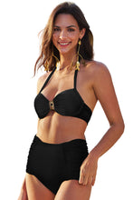 Load image into Gallery viewer, Gallery: Lua Morena Set Encauchado Liso Preto
