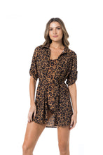 Carregar imagem no visualizador da galeria, Model Front: Lua Morena Maxi Dresses Chemise Uv Onca
