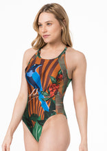 Load image into Gallery viewer, Gallery: Lua Morena One-Piece Maio Lateral Tule Terra Vermelha
