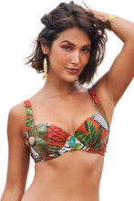 Load image into Gallery viewer, Gallery: Lua Morena Top Top Drapeada Larga Harpia Cobre
