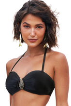 Load image into Gallery viewer, Gallery: Lua Morena Top Top Metal Liso Preto
