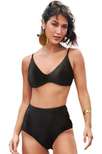 Load image into Gallery viewer, Gallery: Lua Morena Set Cinta Liso Preto
