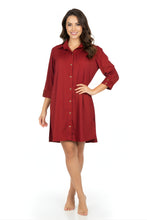 Charger l'image dans la galerie, Model Front: Lua Morena Shirtdress Urucum Chemise Manga
