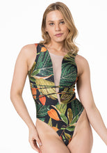 Load image into Gallery viewer, Gallery: Lua Morena One-Piece Maio Tule Strappy Caju

