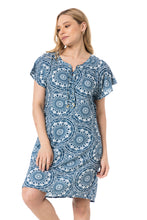 Load image into Gallery viewer, Model Front: Lua Morena Mini Dress Tunica Ilhos Renda
