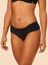 Load image into Gallery viewer, Gallery: Lua Morena Bottom Bottom Black Drapeada-Media-Fio
