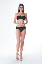Load image into Gallery viewer, Model Front: Lua Morena Bottom Bottom Lua Zipper Preto
