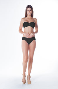 Model Front: Lua Morena Bottom Bottom Lua Zipper Preto
