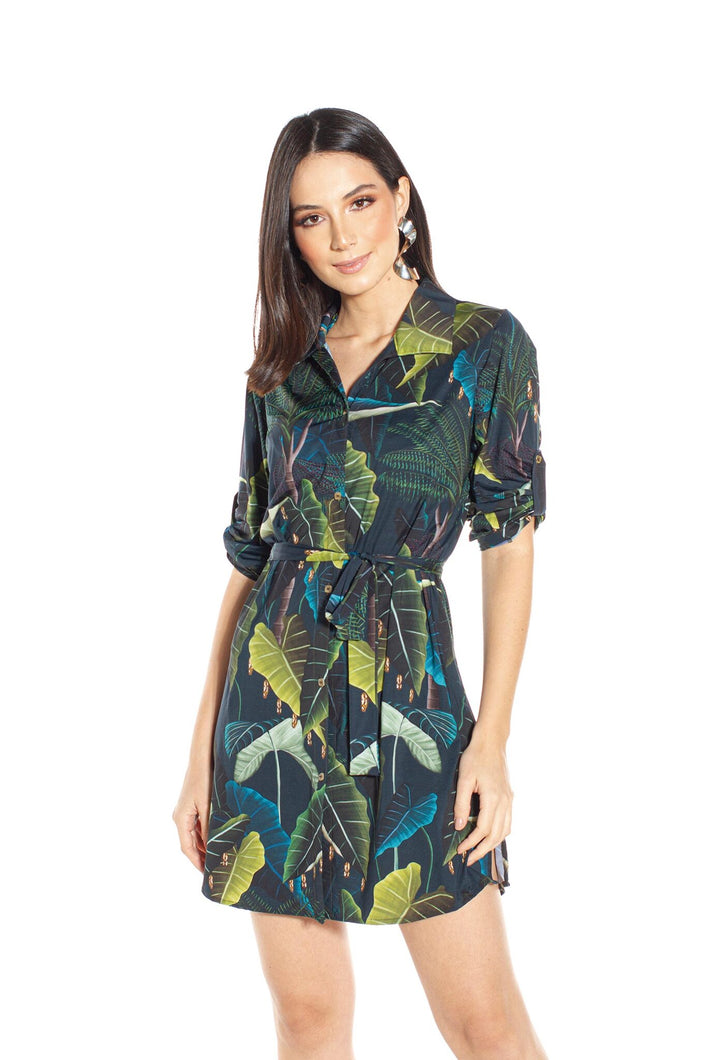 Model Front: Lua Morena Maxi Dresses Chemise Uv Crisalida