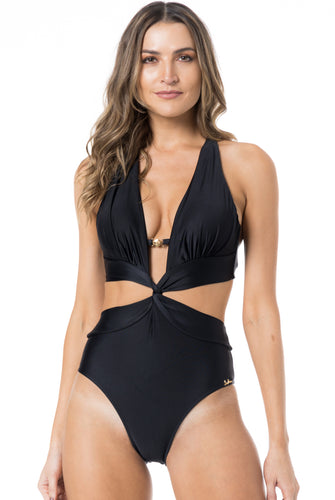Gallery: Lua Morena One-Piece Maio Sicilia Liso Preto