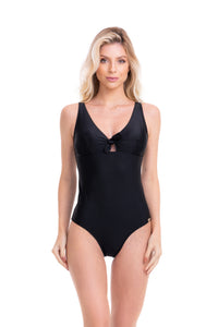 Image 05: Lua Morena One-Piece No Liso Preto