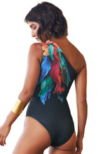 Carregar imagem no visualizador da galeria, Image 04: Lua Morena One-Piece One Shoulder Brinco Preto
