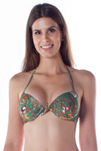 Load image into Gallery viewer, Model Front: Lua Morena Top Top Bolha Drape Tropicaliente

