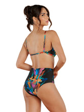 Load image into Gallery viewer, Model Back: Lua Morena Top Top Cinta Brinco Preto
