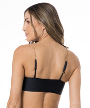 Load image into Gallery viewer, Image 04: Lua Morena Top Top Corrente Liso Preto
