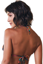 Load image into Gallery viewer, Image 04: Lua Morena Top Top Costuras Brinco Preto
