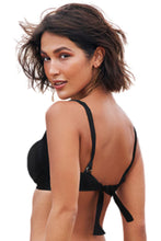 Load image into Gallery viewer, Image 04: Lua Morena Top Top Drapeada Larga Liso Preto
