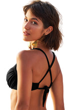 Load image into Gallery viewer, Image 04: Lua Morena Top Top Larga Fio Liso Preto

