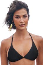 Load image into Gallery viewer, Gallery: Lua Morena Top Top Triangulo Liso Preto
