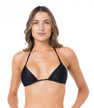 Load image into Gallery viewer, Top Cortininha Rolote Liso Preto
